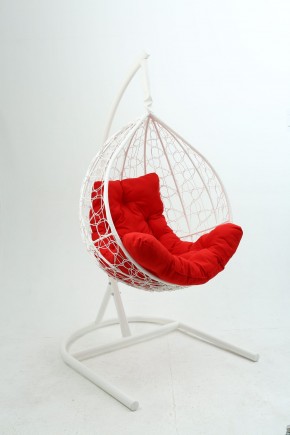 Подвесное кресло Бароло (белый/красный) в Когалыме - kogalym.mebel24.online | фото