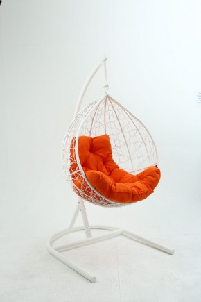 Подвесное кресло Бароло (белый/оранжевый) в Когалыме - kogalym.mebel24.online | фото