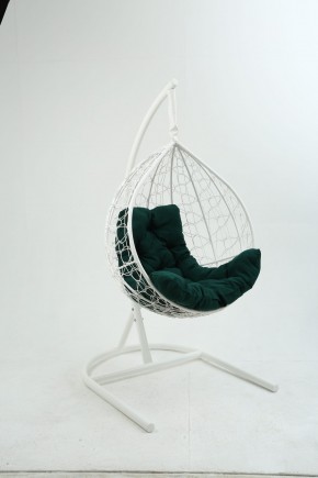 Подвесное кресло Бароло (белый/зеленый) в Когалыме - kogalym.mebel24.online | фото