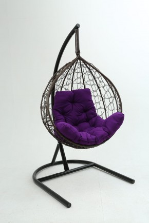Подвесное кресло Бароло (коричневый/фиолетовый) в Когалыме - kogalym.mebel24.online | фото