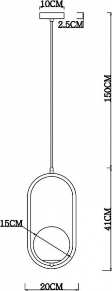 Подвесной светильник Arte Lamp Matisse A7745SP-1AB в Когалыме - kogalym.mebel24.online | фото 4
