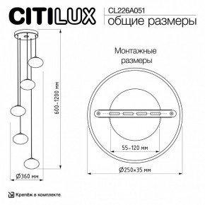Подвесной светильник Citilux Atman Smart CL226A051 в Когалыме - kogalym.mebel24.online | фото 10