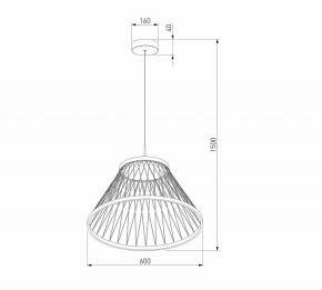 Подвесной светильник Eurosvet Cesta 40017/1 LED коричневый в Когалыме - kogalym.mebel24.online | фото 5