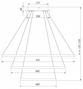 Подвесной светильник Eurosvet Collars 90264/3 белый в Когалыме - kogalym.mebel24.online | фото 8