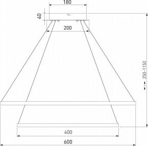 Подвесной светильник Eurosvet Collars 90264/2 латунь в Когалыме - kogalym.mebel24.online | фото 3