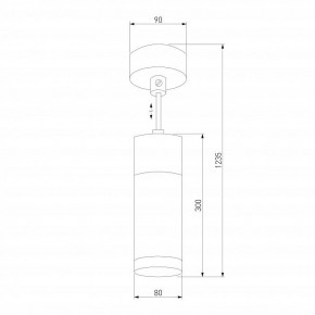 Подвесной светильник Eurosvet Double Topper 50135/1 LED хром/черный в Когалыме - kogalym.mebel24.online | фото 4