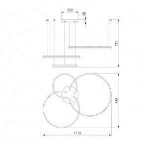 Подвесной светильник Eurosvet Gap 90180/3 сатин-никель в Когалыме - kogalym.mebel24.online | фото 5