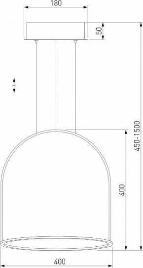 Подвесной светильник Eurosvet Over 90322/1 белый в Когалыме - kogalym.mebel24.online | фото 3