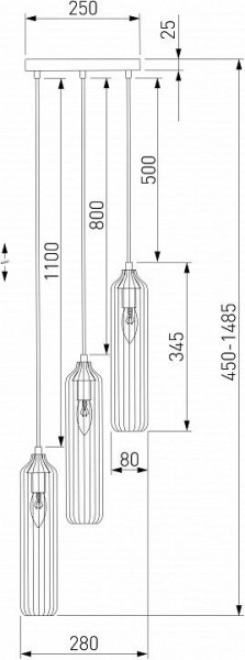Подвесной светильник Eurosvet Siesta 50252/3 хром в Когалыме - kogalym.mebel24.online | фото 5