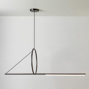 Подвесной светильник Imperiumloft Suspension Cercle Et Trait – Graphite Satine 40.1282-0 в Когалыме - kogalym.mebel24.online | фото