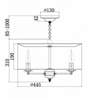 Подвесной светильник Maytoni Anna H007PL-04G в Когалыме - kogalym.mebel24.online | фото 4