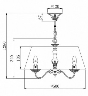 Подвесной светильник Maytoni Bouquet ARM023-PL-03-S в Когалыме - kogalym.mebel24.online | фото 4