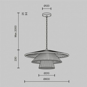 Подвесной светильник Maytoni Costa MOD394PL-01BS1 в Когалыме - kogalym.mebel24.online | фото 5