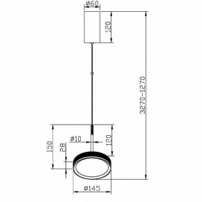Подвесной светильник Maytoni El MOD041PL-L15WG3K в Когалыме - kogalym.mebel24.online | фото 5