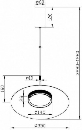 Подвесной светильник Maytoni Halo MOD041PL-L15B3K1 в Когалыме - kogalym.mebel24.online | фото 5