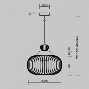 Подвесной светильник Maytoni Levitation MOD376PL-01G в Когалыме - kogalym.mebel24.online | фото 5