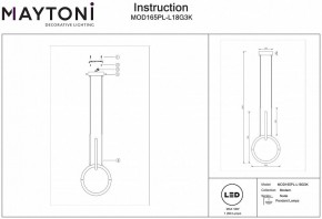 Подвесной светильник Maytoni Node MOD165PL-L18G3K в Когалыме - kogalym.mebel24.online | фото 3