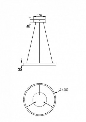 Подвесной светильник Maytoni Rim MOD058PL-L22BSK в Когалыме - kogalym.mebel24.online | фото 3