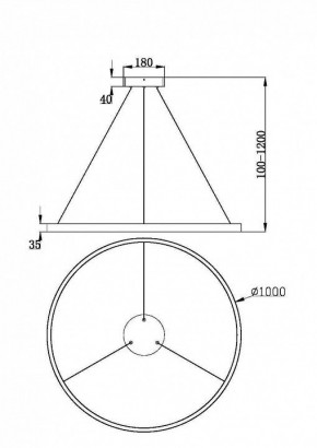 Подвесной светильник Maytoni Rim MOD058PL-L54BK в Когалыме - kogalym.mebel24.online | фото 4