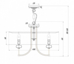 Подвесной светильник Maytoni Roma ARM006PL-06G в Когалыме - kogalym.mebel24.online | фото 3