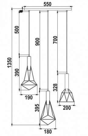 Подвесной светильник Maytoni Spider T021-03-B в Когалыме - kogalym.mebel24.online | фото 6