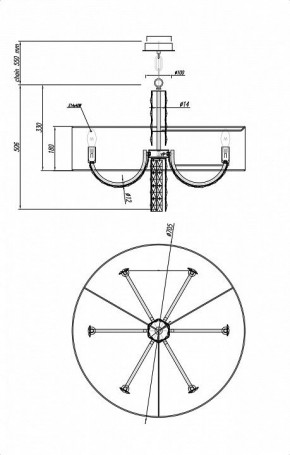Подвесной светильник Maytoni Talento DIA008PL-06CH в Когалыме - kogalym.mebel24.online | фото 6