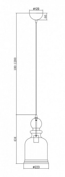 Подвесной светильник Maytoni Tone P002PL-01BZ в Когалыме - kogalym.mebel24.online | фото 5