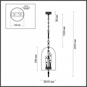 Подвесной светильник Odeon Light Bell 4892/3 в Когалыме - kogalym.mebel24.online | фото 6