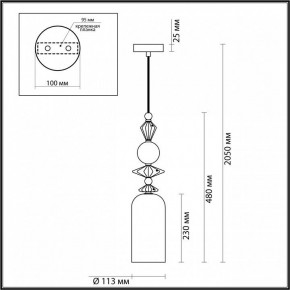 Подвесной светильник Odeon Light Bizet 4855/1 в Когалыме - kogalym.mebel24.online | фото