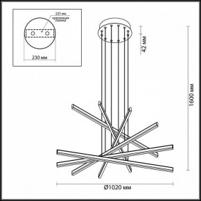 Подвесной светильник Odeon Light Rudy 3890/96L в Когалыме - kogalym.mebel24.online | фото 6