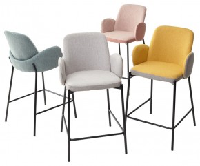 Полубарный стул NYX (H=65cm) VF106 желтый / VF120 серый М-City в Когалыме - kogalym.mebel24.online | фото 4