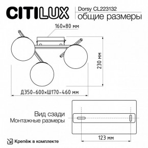 Потолочная люстра Citilux Dorsy CL223132 в Когалыме - kogalym.mebel24.online | фото 12