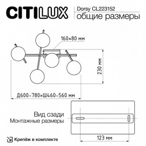 Потолочная люстра Citilux Dorsy CL223152 в Когалыме - kogalym.mebel24.online | фото 10