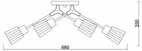 Потолочная люстра Escada Felicia 1137/6P в Когалыме - kogalym.mebel24.online | фото 3