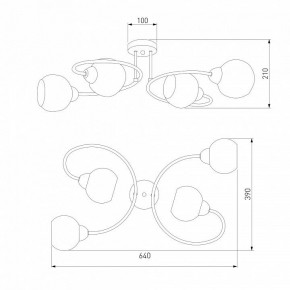 Потолочная люстра Eurosvet Tulia 30136/4 хром в Когалыме - kogalym.mebel24.online | фото 3