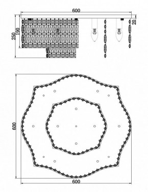 Потолочная люстра Maytoni Dune DIA005CL-10CH в Когалыме - kogalym.mebel24.online | фото 2