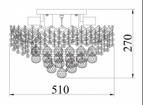 Потолочная люстра Maytoni Karolina DIA120-09-G в Когалыме - kogalym.mebel24.online | фото 4