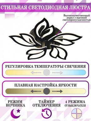Потолочная люстра Natali Kovaltseva High-Tech Led Lamps HIGH-TECH LED LAMPS 82006 BLACK в Когалыме - kogalym.mebel24.online | фото 5