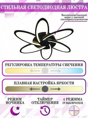 Потолочная люстра Natali Kovaltseva High-Tech Led Lamps HIGH-TECH LED LAMPS 82008 BLACK в Когалыме - kogalym.mebel24.online | фото 5