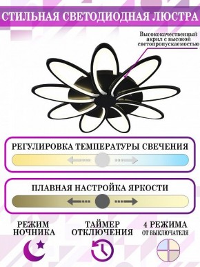 Потолочная люстра Natali Kovaltseva High-Tech Led Lamps HIGH-TECH LED LAMPS 82009 BLACK в Когалыме - kogalym.mebel24.online | фото 5