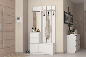 Прихожая "Хилтон" (Белый текстурный) в Когалыме - kogalym.mebel24.online | фото