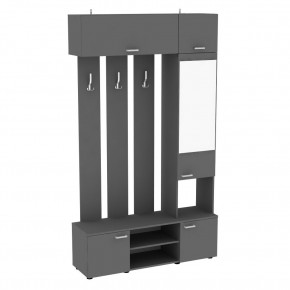 Прихожая с зеркалом V20_M (Графит) в Когалыме - kogalym.mebel24.online | фото