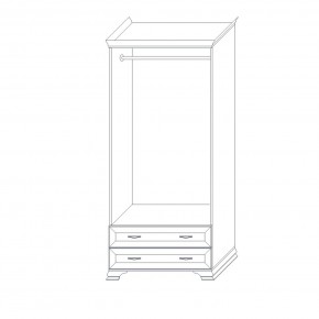 Шкаф 2-х дверный (корпус) Сиена в Когалыме - kogalym.mebel24.online | фото 6