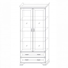 Шкаф (2 стеклодвери) Сиена в Когалыме - kogalym.mebel24.online | фото 3