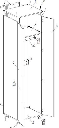 Шкаф 2-ств. для одежды "Лео" в Когалыме - kogalym.mebel24.online | фото 2