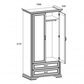 Шкаф 2DG2S, MONAKO, цвет Сосна винтаж/дуб анкона в Когалыме - kogalym.mebel24.online | фото 3