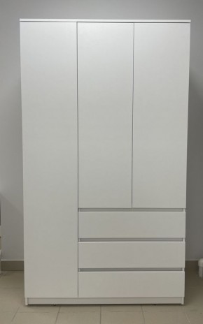 Шкаф 3-ств. с 3 ящиками "Бьянко" в Когалыме - kogalym.mebel24.online | фото 3