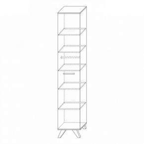 Шкаф 400 высокий Вега Скандинавия в Когалыме - kogalym.mebel24.online | фото 3