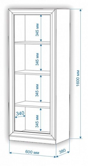 Шкаф для белья Нобиле ВтН-ФГД в Когалыме - kogalym.mebel24.online | фото 2