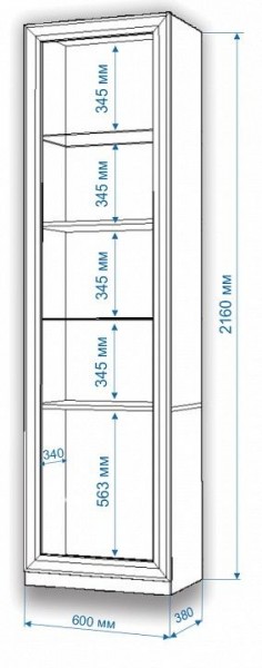 Шкаф для белья Нобиле ВтВ-ФГД-ФГК в Когалыме - kogalym.mebel24.online | фото 3